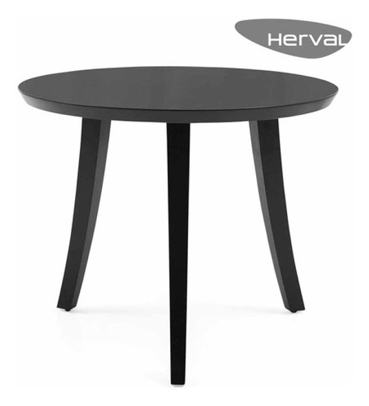 Mesa De Apoio Herval Rialto, 50x60 Cm, Preta 1