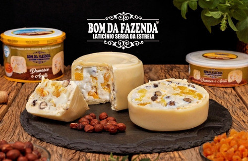 Queijo Trufado De Damasco E Avelã - Bom Da Fazenda 1
