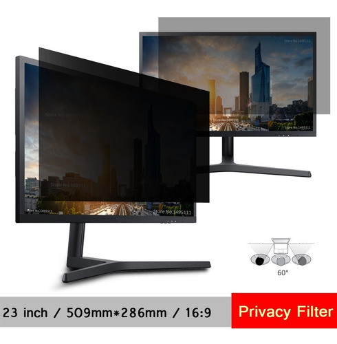 Filtro Monitor Privacidade Pc Computador Tela 23 Proteção 1
