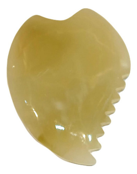 Guasha Dentada, Masajeador Facial De Ónix Verde 0 Guasha Dentada, Masajeador Facial De Ónix Verde 0