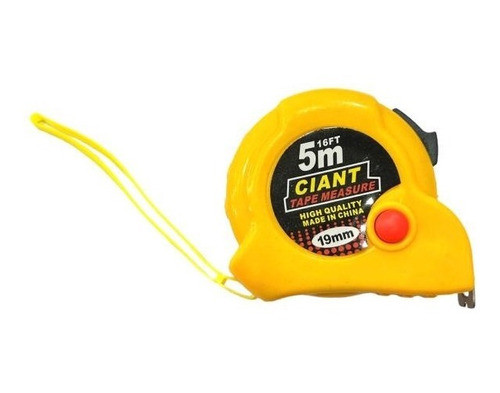 Cinta Metrica Metalica 5 Metros Cuerpo Plastico Frenos 1