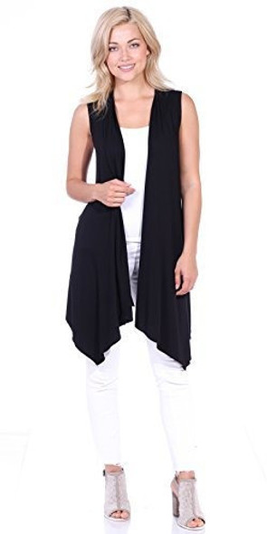 Popana Chaleco De Verano Sin Mangas De Mujer De Plumero Larg 1