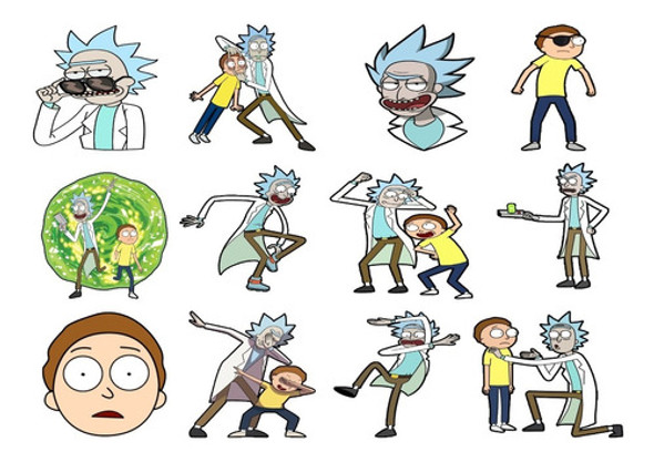 Patch Estampado Rick And Morty, Termocolante Estampado 0