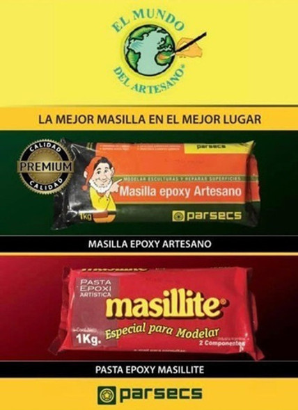 Parsecs Masilla Artesano X 1 Kg - Llevando Pack 12 Unid 1