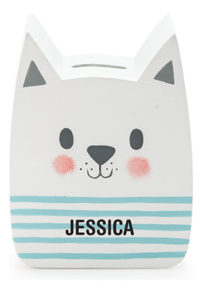 Weddingstar Hucha De Madera Para Nios - Gato Blanco 1 Weddingstar Hucha De Madera Para Nios - Gato Blanco 1
