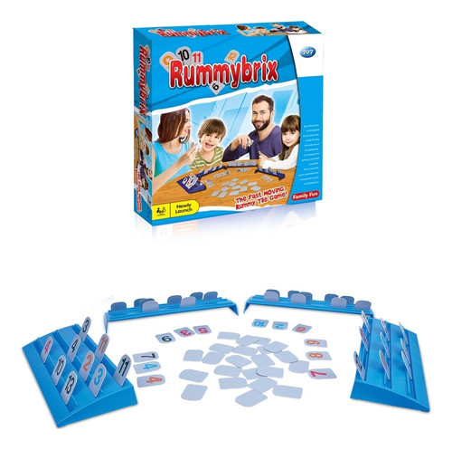 Rummybrix Juego De Mesa Tradicional 106 Fichas 2-4 Jugadores 1