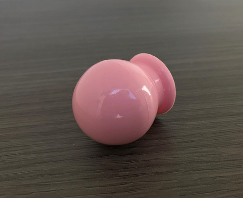 Puxador Móveis Gaveta Armário Bola G Rosa -  30 Unidades 1