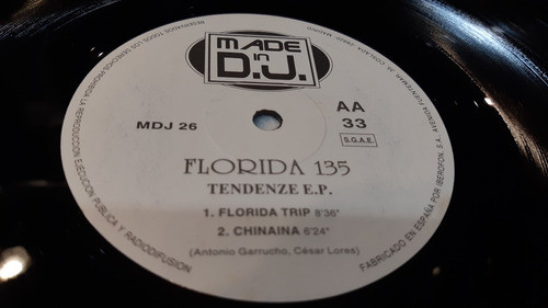 Florida 135 Tendenze Ep Vinilo Maxi Spain 1996 Impecable 1