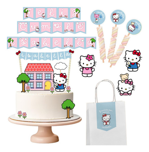 Kit Imprimible Cumpleaños Hello Kitty 0