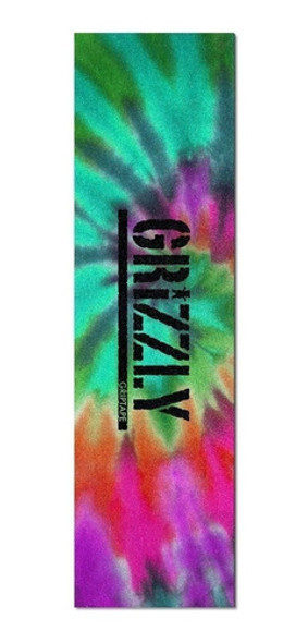Lixa Grizzly Skate Logo Tie Dye Emborrachada Importada 0 Lixa Grizzly Skate Logo Tie Dye Emborrachada Importada 0
