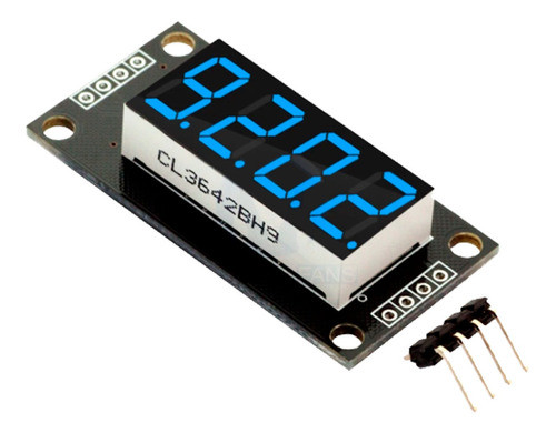 Módulo Display Led 7seg 4 Dig Tm167 0.36'' Decimal Azul 0