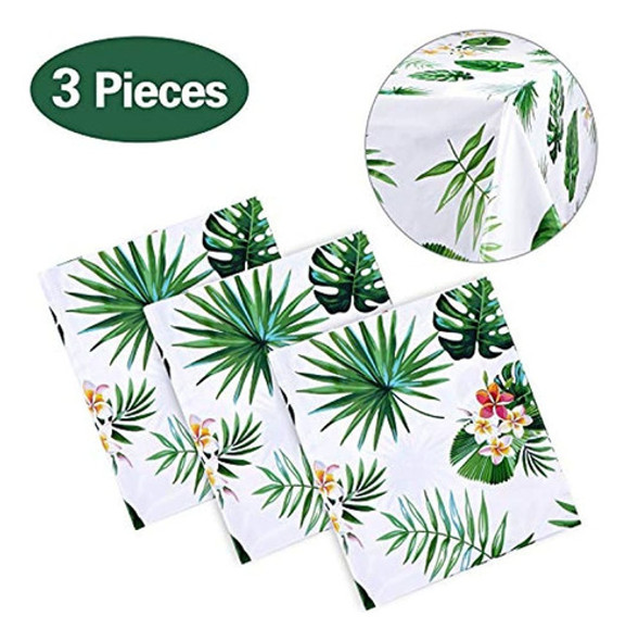 Paquete De 3 Manteles Luau Hawaianos Para Decoración De Fies 1