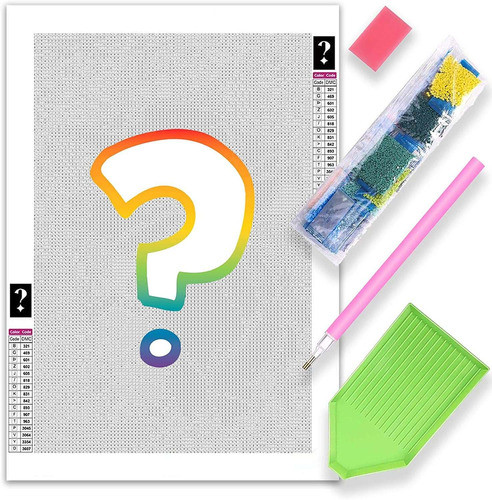 Kit De Pintura Con Diamantes 5d | 14x14 In Y 12x16 In 0