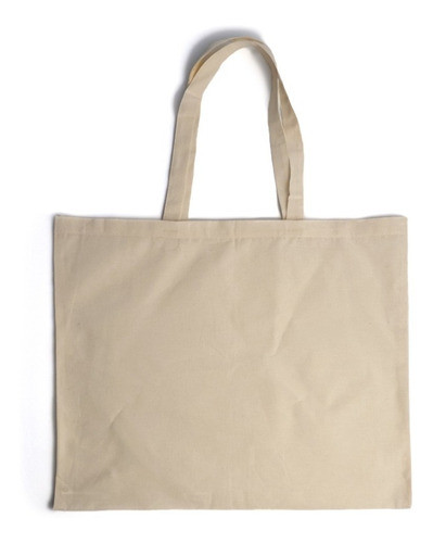 Bolsa Lienzo Algodón 50x40 Lisa Asas X 5 Un 0