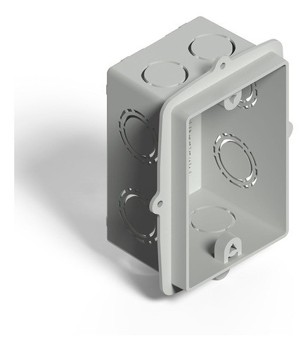 Caja De Embutir Genrod Rectangular Pvc Calidad 10x5 Pack X20 0