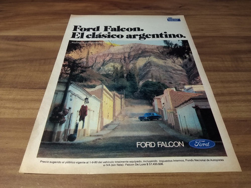 (pa664) Publicidad Ford Falcon * 1980 0
