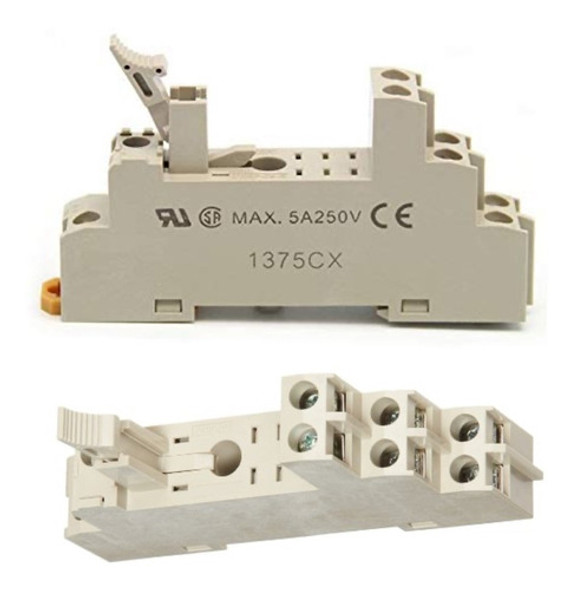 Zocalo Rele Relay P2rf-08-e 5a 250v Para Riel Din 8 Pin 1