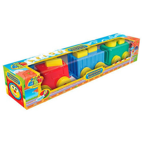 Tren Didactico Con Vagones Y Bloques 50cm Juguete Bebe Niño 1
