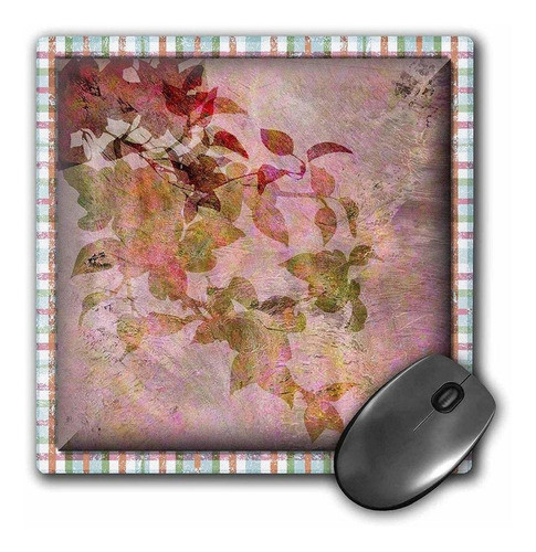 3drose Llc 8 x 8 x 0.25 inches Mouse Pad, Clásico Pink Fl 0