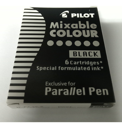 Cartuchos Pilot Parallel Pen Tinta Repuesto Color Negro 1