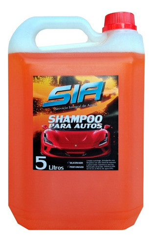 Shampoo Para Autos Siliconado Perfumado 5 Litros Sia 0
