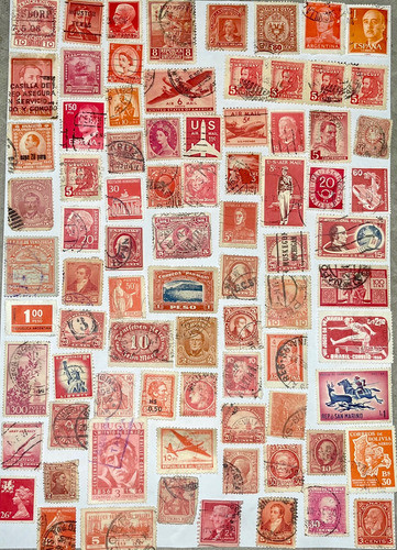 Sello Correo Antiguo .81 Estampillas Buscadas, Buen Estado 0