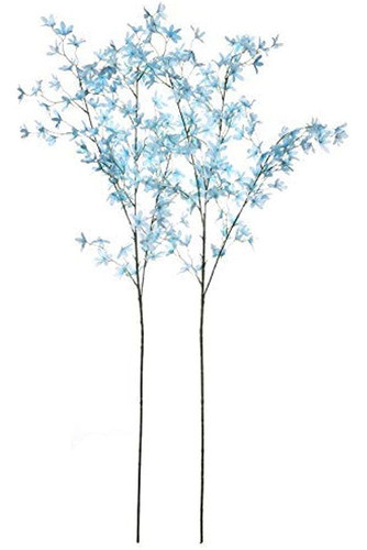 Gumolutin 2 Pcs Flores Artificiales Seda Oncidium Orchid Pha 0
