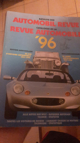 Revista Automobil Revue Autos 1996 /597 Pag Catálogo Anual 0