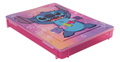 Pasta Escolar Para Documentos Stitch 1