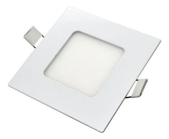 Plafón Cuadrado Led Embutir 3w - Luz Fría X 6 Unidades 1