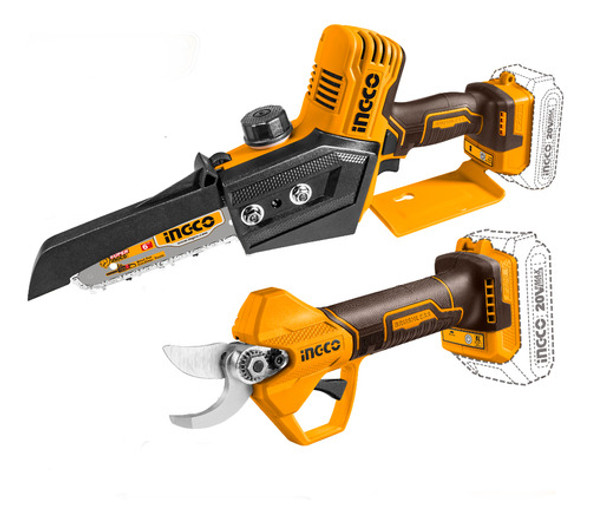Kit Mini Motosierra 6  + Tijera Poda Ingco Cosli240306 0
