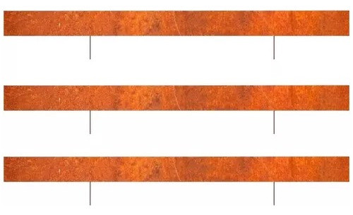 Fleje De Chapa Para Canteros Y Caminos Bajo Óxido 15 Cm Alto 1