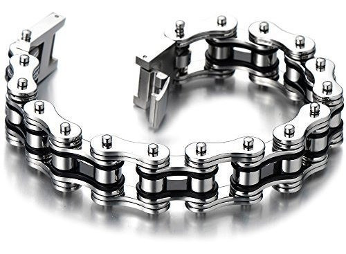 Pulsera Masculina Masculina De La Cadena De La Bici Del Acer 1