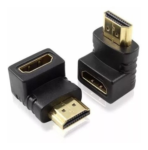 10 X Adaptador Codo Hdmi Hembra A Hdmi Macho Codo Factura A 1