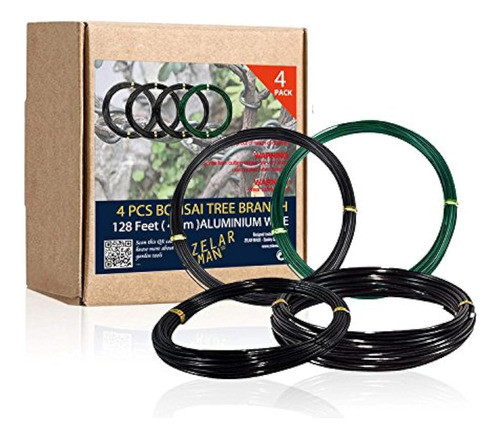 Juego De Alambre De Entrenamiento Bonsai Zelar Made De 4 - T 0