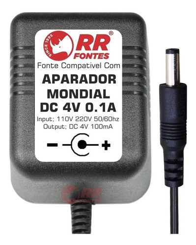 Fonte Carregador 4v Para  Aparador Pelos Mondial Bivolt 1