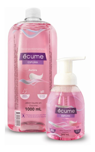 Jabon Liquido Espuma Ecume 1000 Ml + 300 Ml Aurora 0