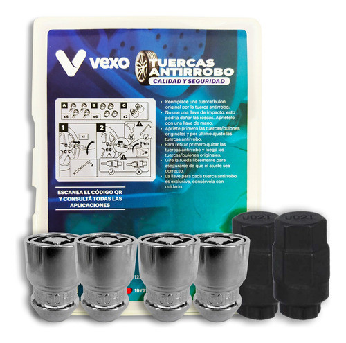 Tuercas Antirrobo Giratoria Ford Fiesta Focus Ecosport Ka 0