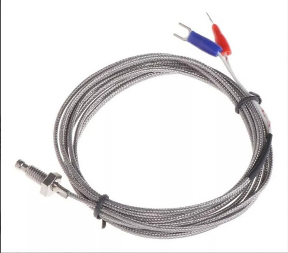 Termocupla K De Tornillo Rosca Metrica 6 Cable 2m 1