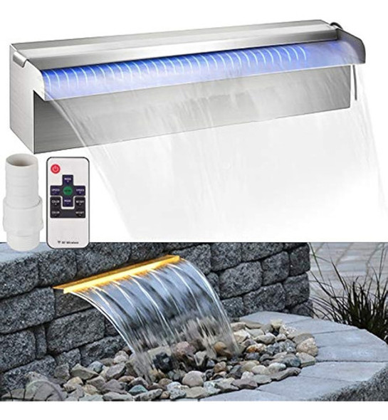 Fuente De Piscina Vevor Cascada De Piscina De Acero Inoxidab 0