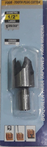 Boquilla Mecha Para Tapones Para Madera 1/2 1