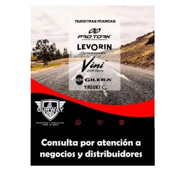 Jgo Rayos C/niples Tras, Honda Xr250 Tornado Pro Tork Ourway 1
