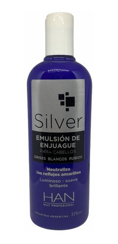 Enjuague Silver Matizador 375ml Han 0