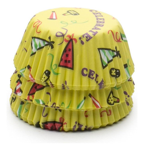 Fox Run Celebra Vasos Desechables Para Hornear, Mini, Amaril 0