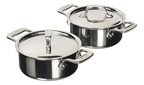 Cocottes De Acero Inoxidable Allclad E849a264 05quart 2pieza 0