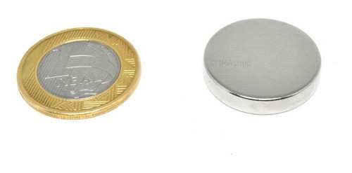 Ímã Super Forte Neodímio N35 Disco 25x5 Mm - 20 Peças 1
