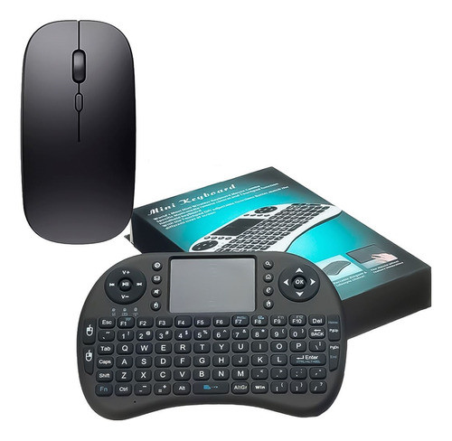 Mini Teclado Bluetooth + Mouse Delgado Negro Kubo 0