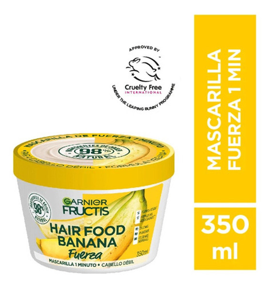 Kit X2 Garnier Mascara Capilar Fructis Hair Food Banana X350 1 Kit X2 Garnier Mascara Capilar Fructis Hair Food Banana X350 1