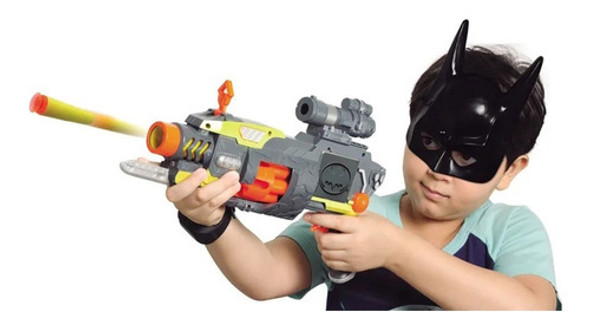 Brinquedo Super Lançador De Dardos Com Máscara Do Batman 1 Brinquedo Super Lançador De Dardos Com Máscara Do Batman 1