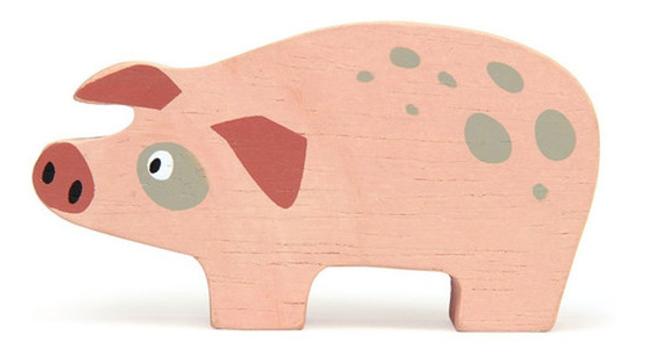 Juguete Animales De Madera Cerdito Para Niños Febo 0